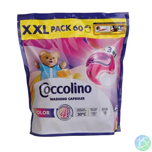 Mosókapszula, 60 db, COCCOLINO "3in1 Color"