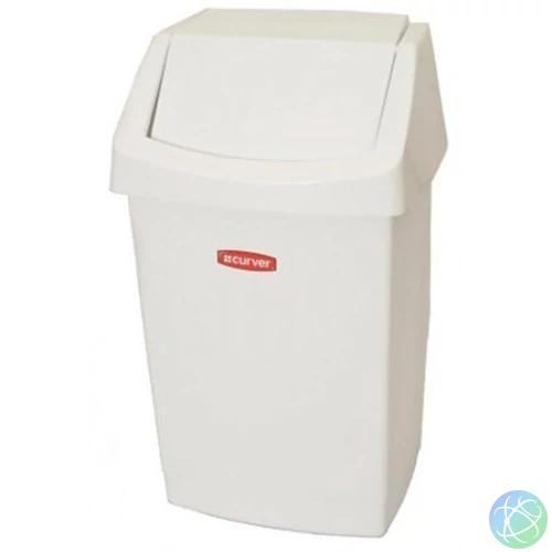 Billenős szemetes, 25 l, CURVER "Click-It", fehér