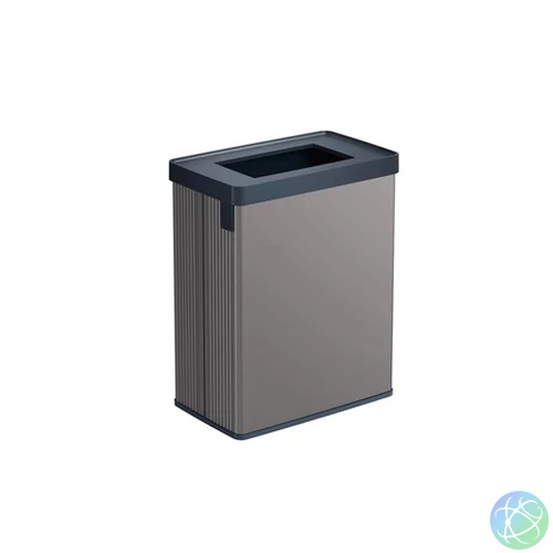 Szelektív hulladékgyűjtő, fedél nélküli, 54 liter, CURVER "Verto Recycle", szürke/fekete