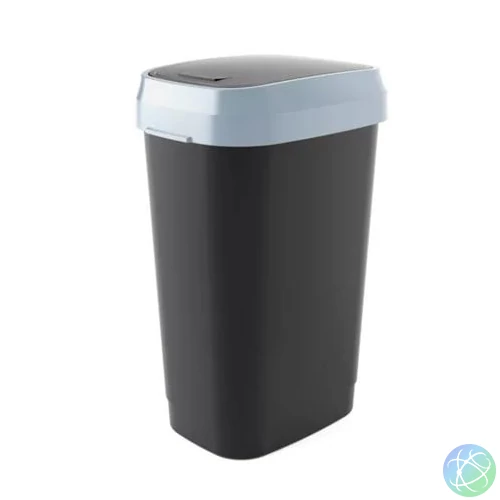 Billenős szemetes, 50 l, CURVER "Dual", fekete