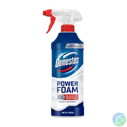 WC- és fürdőszoba tisztító hab, 435 ml, DOMESTOS "Power Foam", Arctic Fresh