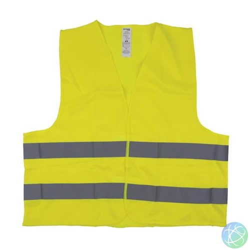 Mellény, jól láthatósági, 2XL méret, DONAU "Safety", sárga