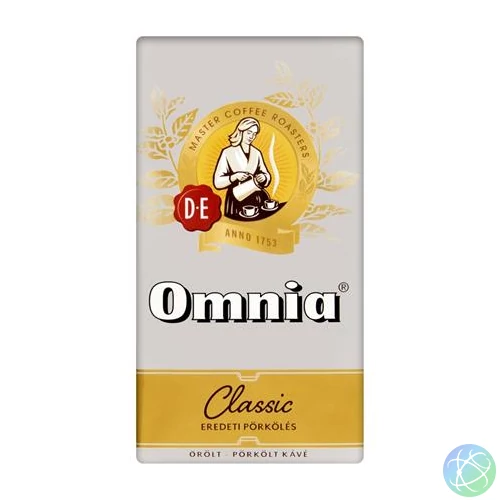 Kávé, pörkölt, őrölt, vákuumos csomagolásban, 250 g, DOUWE EGBERTS "Omnia"