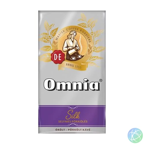 Kávé, pörkölt, őrölt, vákuumos csomagolásban, 1000 g, DOUWE EGBERTS "Omnia", silk