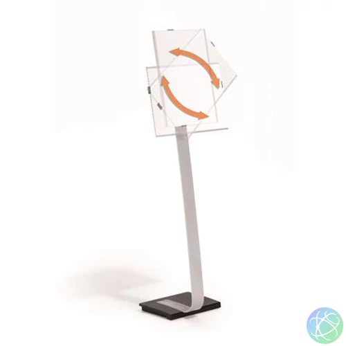 Padlóállvány, A3, DURABLE "INFO SIGN", ezüst