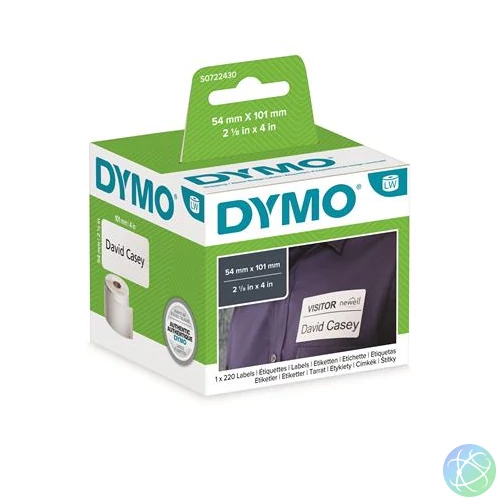 Etikett, LW nyomtatóhoz, 54x101 mm, 220 db etikett, DYMO