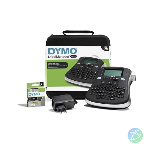 Elektromos feliratozógép, DYMO "LM 210D" készlet táskában