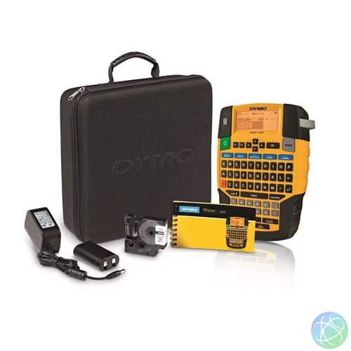 Elektromos feliratozógép, DYMO "Rhino 4200" készlet táskában