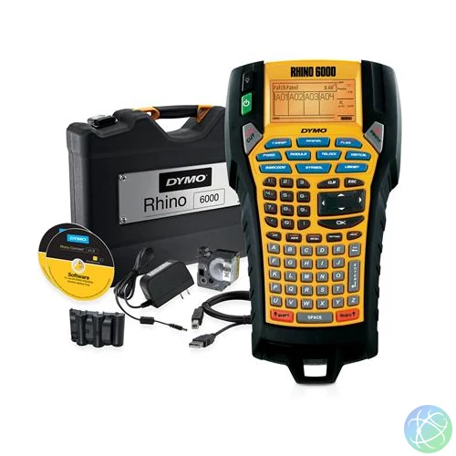 Elektromos feliratozógép, DYMO "Rhino 6000" készlet táskában