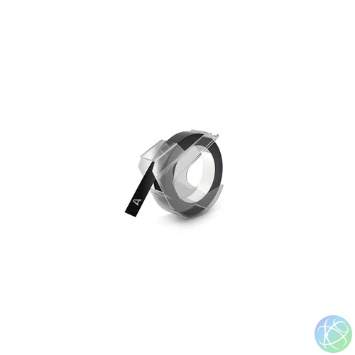 Feliratozógép szalag, 9 mm x 3 m, DYMO "3D", fekete