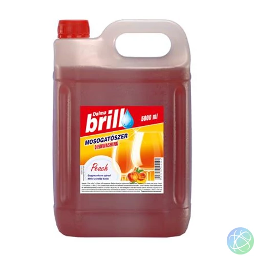 Mosogatószer, utántöltő, 5 l, "Brill", barack