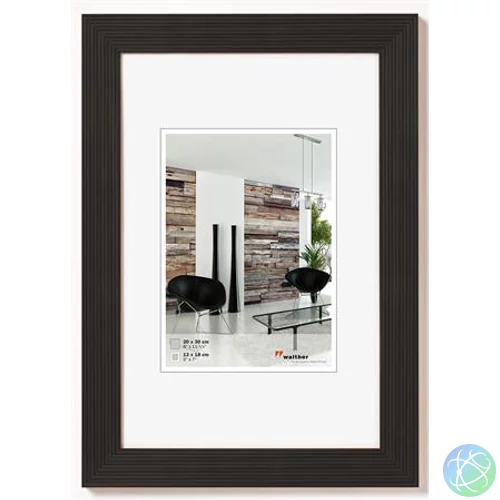 Képkeret, fa, 20x30 cm, "Grado" fekete