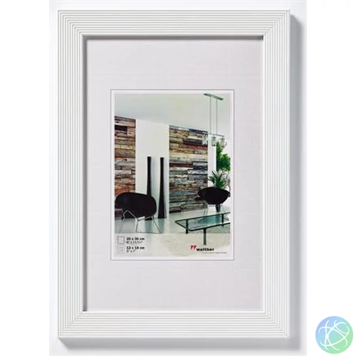 Képkeret, fa, 20x30 cm, "Grado" fehér