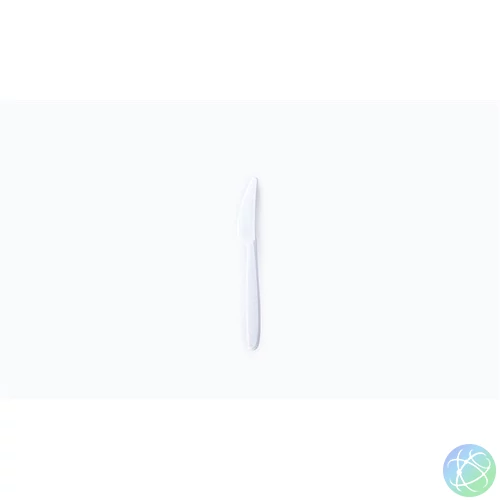Kés, műanyag, többször használatos, 18,5 cm, 50 db "Venus", fehér