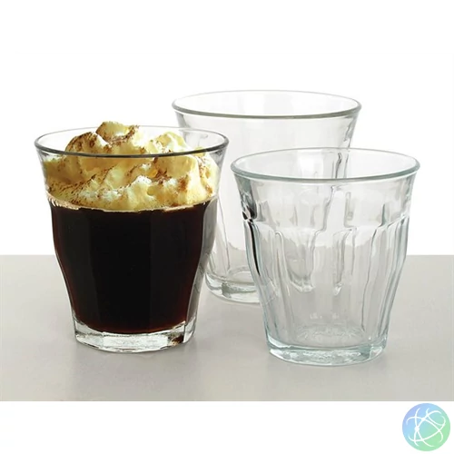 Kávéspohár, üveg, 6db-os szett, 16cl, "Retro"
