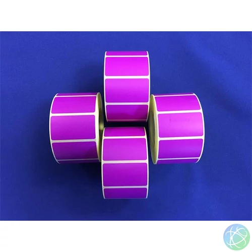 Etikett, thermo, 25x45 mm, 1000 etikett/tekercs, lila