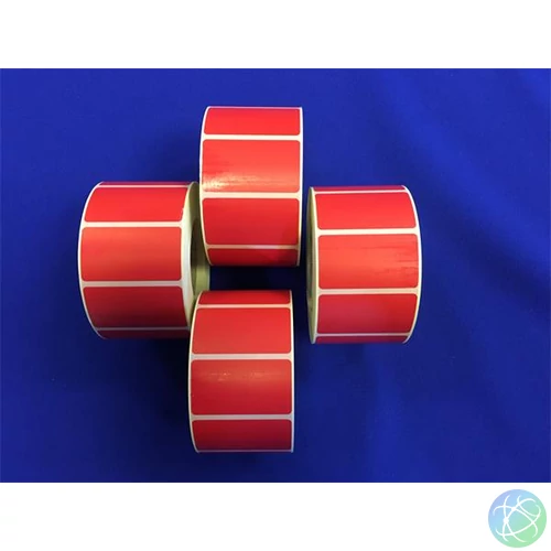 Etikett, thermo, 25x45 mm, 1000 etikett/tekercs, piros