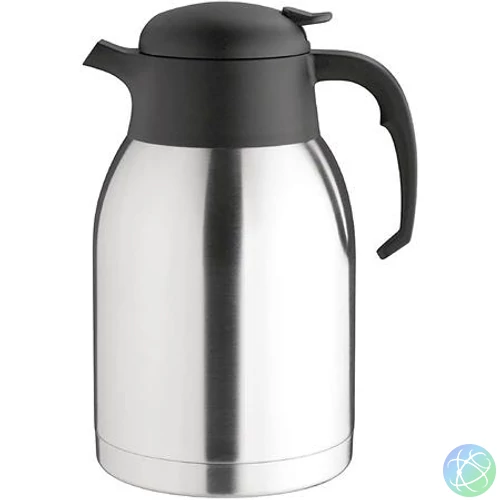 Termosz, 1,5 l, rozsdamentes acél, műanyag fej, fekete