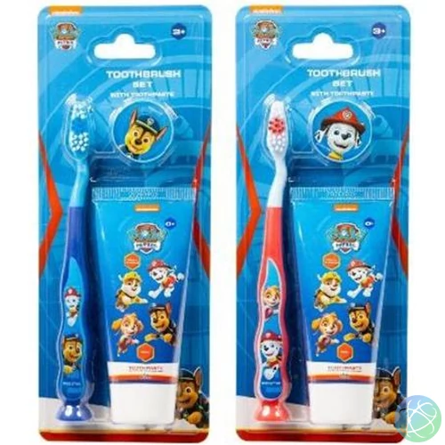 Fogkrém és fogkefe szett, gyerekeknek, 3+, "Paw Patrol", vegyes színek