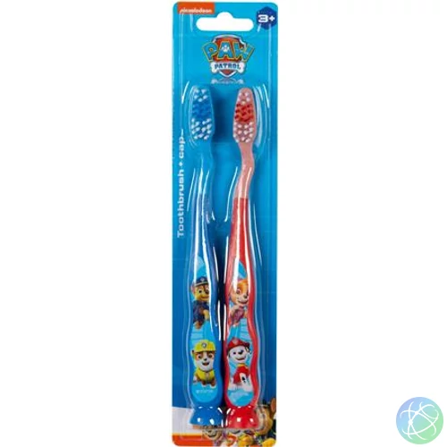 Fogkefe, gyerekeknek, puha, 2 db, tapadókoronggal, 3+, "Paw Patrol"