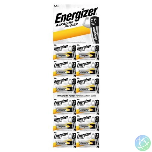 Elem, AA ceruza, 12 db, egyesével téphető, ENERGIZER "Alkaline Power Kartella"