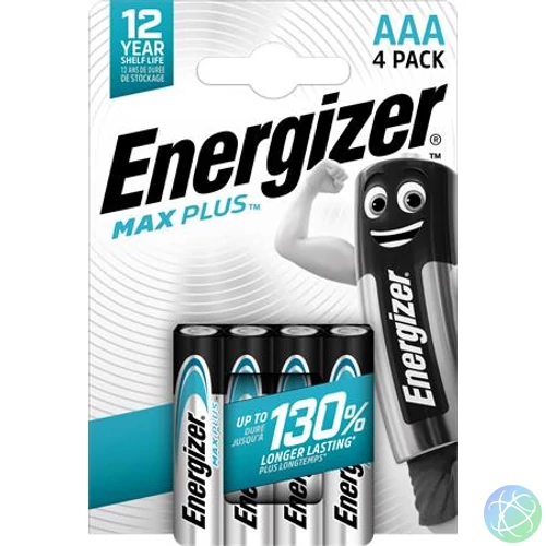 Elem, AAA mikro, 4db, ENERGIZER "Max Plus"