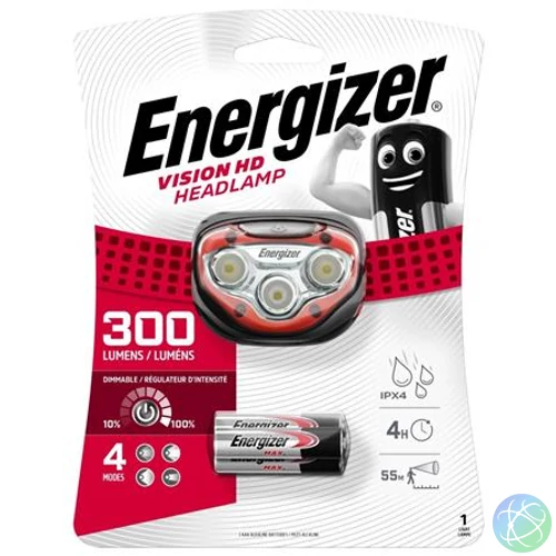 Fejlámpa, 3 LED, 3xAAA, ENERGIZER "Vision HD"