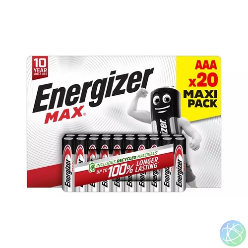 Elem, AAA mikro, 20 db, ENERGIZER "Max"