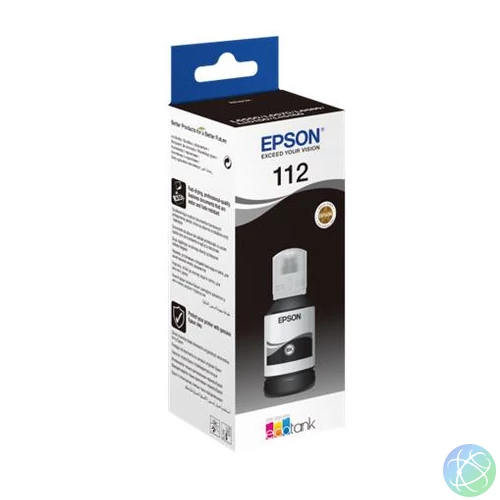 T06C14A Tinta, EcoTank L6550, 6570, 6580 nyomtatókhoz, EPSON, fekete, 127 ml