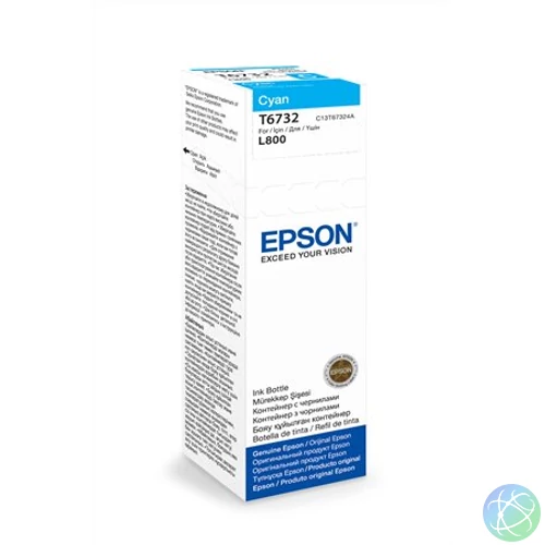 T67324A10 Tinta L800 nyomtatóhoz, EPSON, cián, 70ml