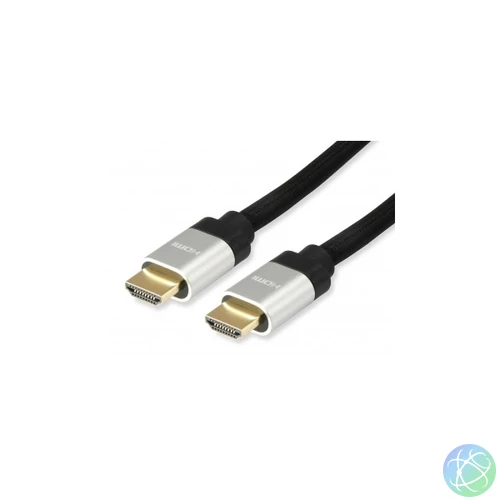 HDMI 2.1 kábel, 8K/60Hz, Ultra High Speed, aranyozott, 1 m, EQUIP