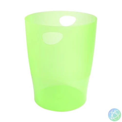 Papírkosár, 15 liter, PP, EXACOMPTA "Linicolor", almazöld