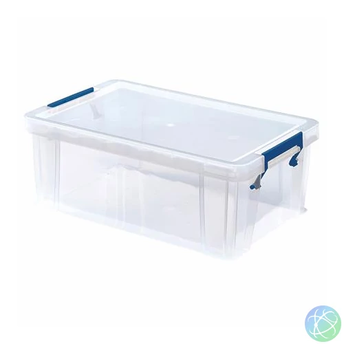 Műanyag tároló doboz, átlátszó, 10 liter, FELLOWES, "ProStore™"