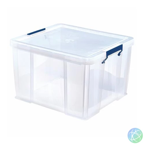 Műanyag tároló doboz, átlátszó, 48 liter, FELLOWES, "ProStore™"