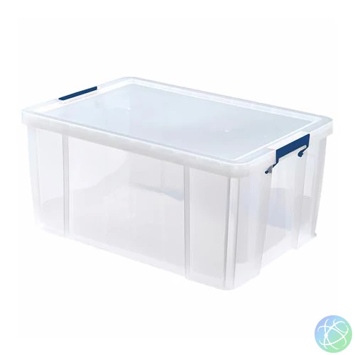 Műanyag tároló doboz, átlátszó, 70 liter, FELLOWES, "ProStore™"