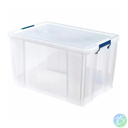 Műanyag tároló doboz, átlátszó, 85 liter, FELLOWES, "ProStore™"