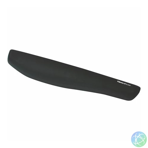 Csuklótámasz billentyűzethez, habtöltésű, FELLOWES "PlushTouch™", fekete
