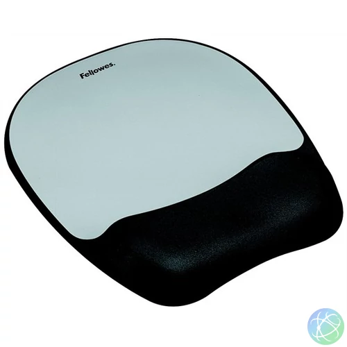 Egéralátét csuklótámasszal, habtöltésű, FELLOWES "Memory Foam", szürke