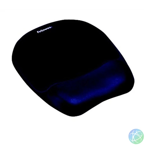Egéralátét csuklótámasszal, habtöltésű, FELLOWES "Memory Foam", zafírkék