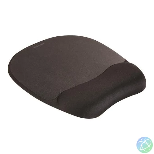 Egéralátét csuklótámasszal, habtöltésű, FELLOWES "Memory Foam", fekete