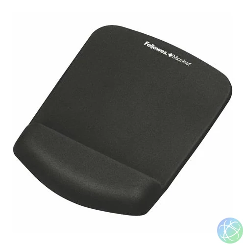 Egéralátét csuklótámasszal, habtöltésű, FELLOWES "PlushTouch™", fekete
