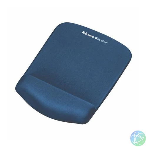 Egéralátét csuklótámasszal, habtöltésű, FELLOWES "PlushTouch™", kék