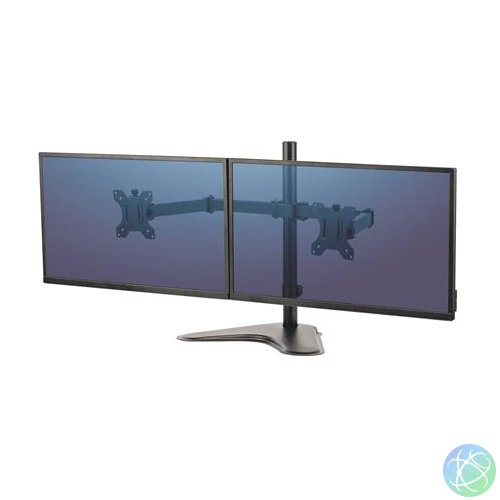 Monitortartó kar, FELLOWES, "Seasa™ Dual Horizontal", fekete
