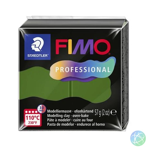 Gyurma, 57 g, égethető, FIMO "Professional", levélzöld