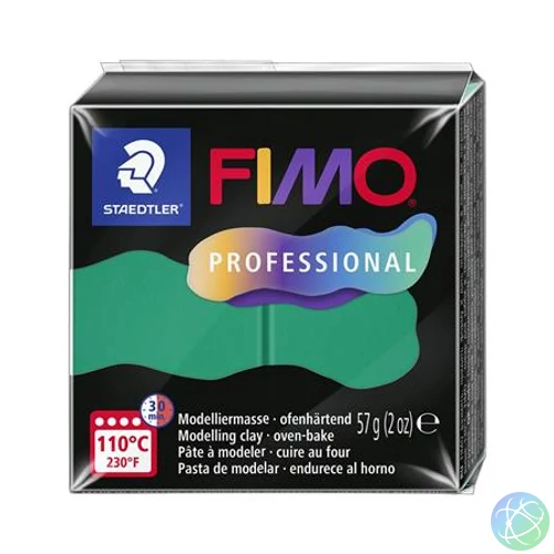 Gyurma, 57 g, égethető, FIMO "Professional", zöld