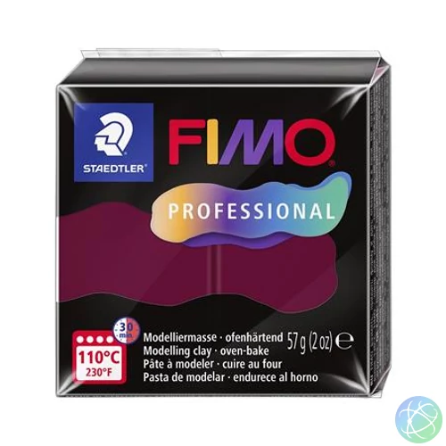Gyurma, 57 g, égethető, FIMO "Professional", bordeaux