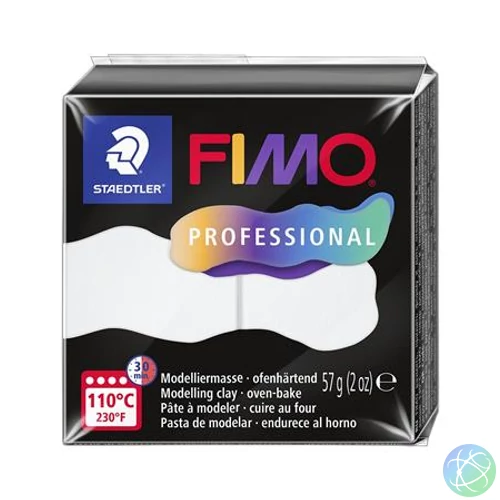 Gyurma, 57 g, égethető, FIMO "Professional", fehér