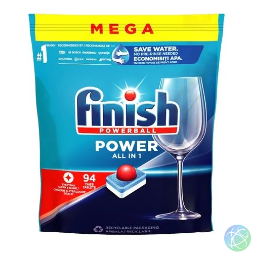 Mosogatógéptabletta, 94 db, FINISH, "Power All in One"