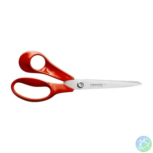 Olló, általános, 21 cm, balkezes, FISKARS "Classic", piros