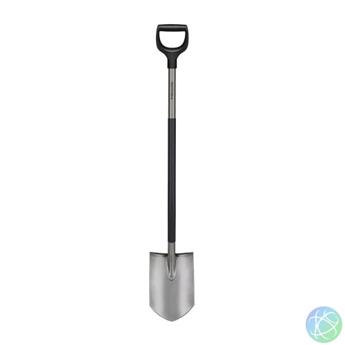 Ásó, hegyes, FISKARS "Ergonomic™", szürke